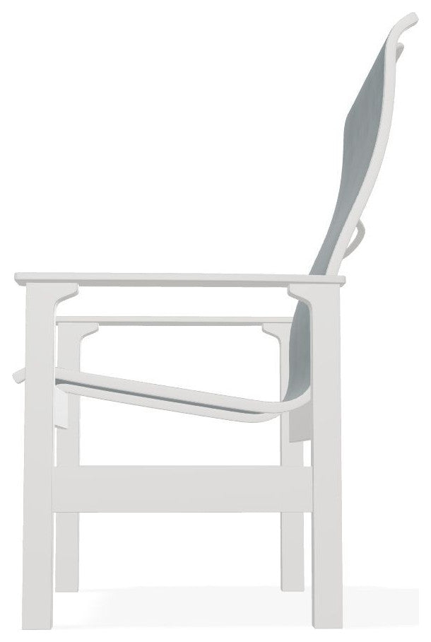 Leeward Sling Outdoor Armchair, Charm/Snow