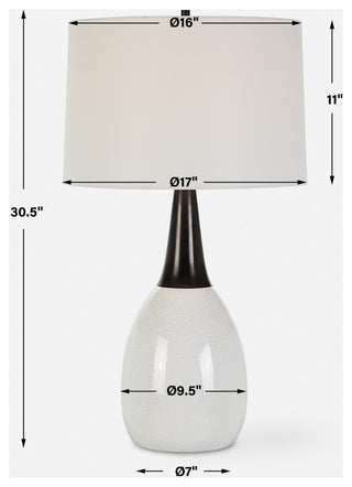 Uttermost Fralin White Table Lamp