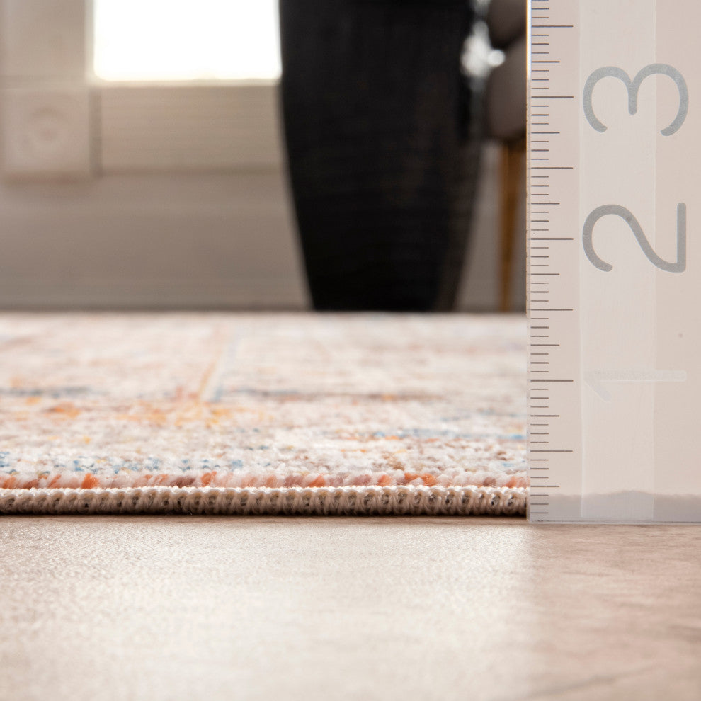 Nuloom Farley Medallion Fringe Area Rug, Khaki 2'6"x10'