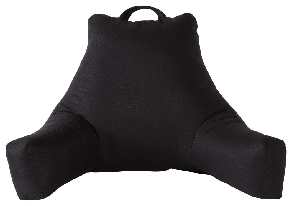 Greendale Home Fashions Jumbo Bed Rest Pillow, Black