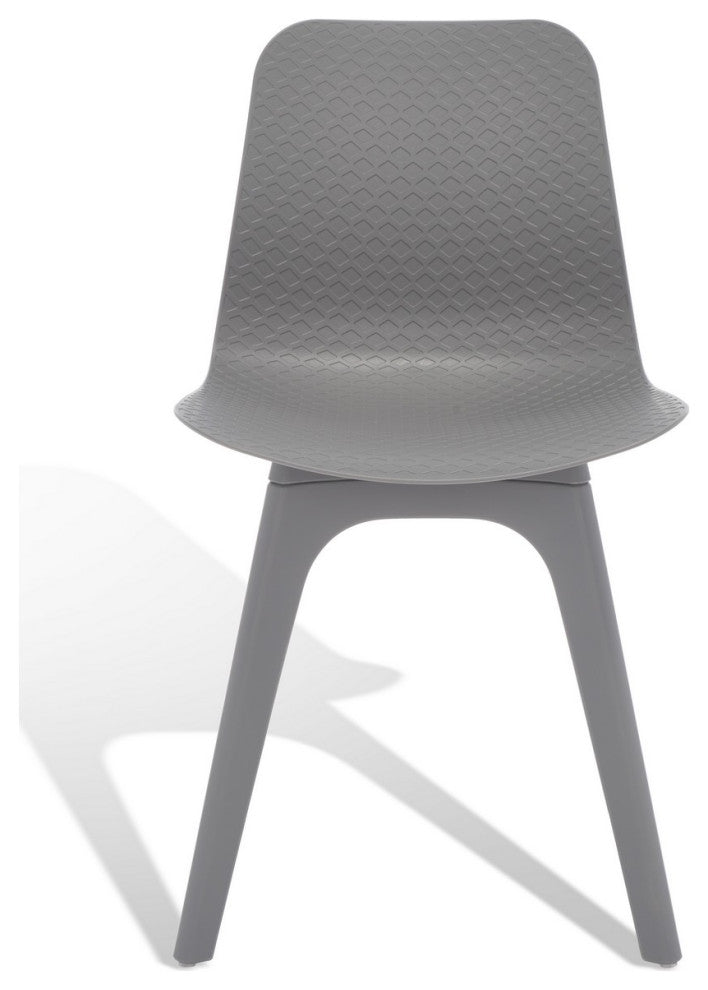 Safavieh Couture Damiano Molded Plastic Dining Chair, Grey