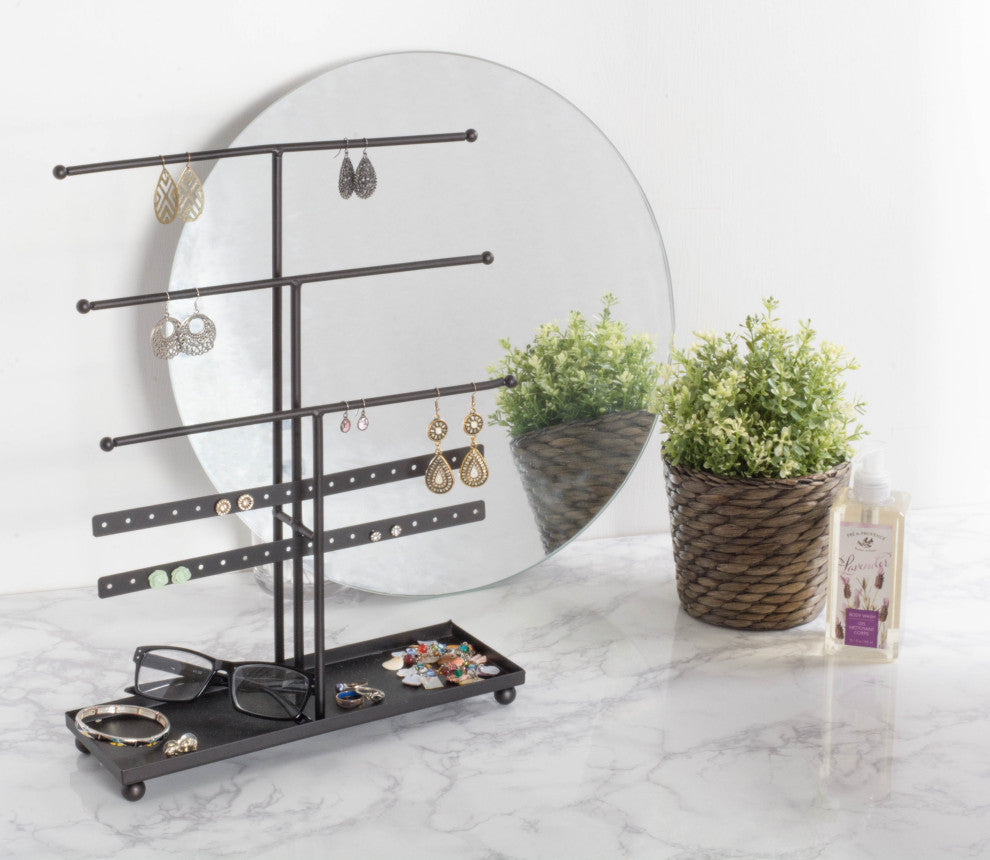 Rustic Bronze 3 Tier Jewelry Organizer