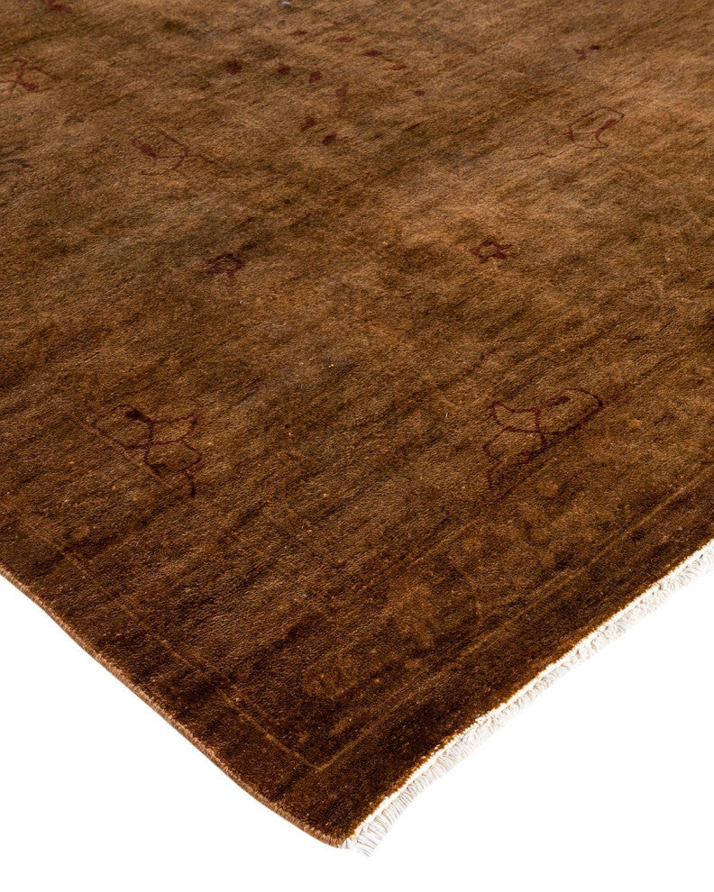 Fine Vibrance, One-of-a-Kind Hand-Knotted Area Rug Gold, 9'1"x12'2"