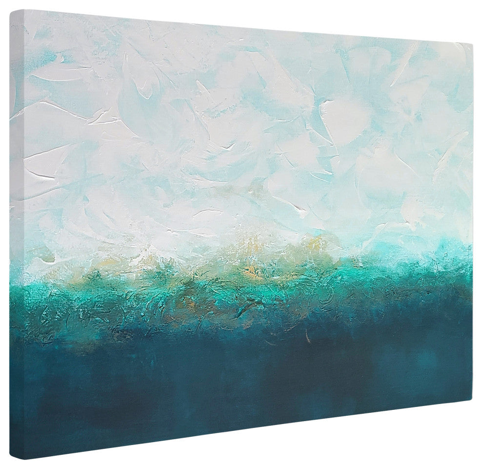 Swept Away By Clouds' Wrapped Canvas Wall Art by Karen Moehr