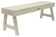 Weatherly Picnic Bench, 4', Whitewash, 4'