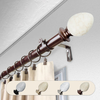Afra 1" Curtain Rod, Bronze, 160-240"