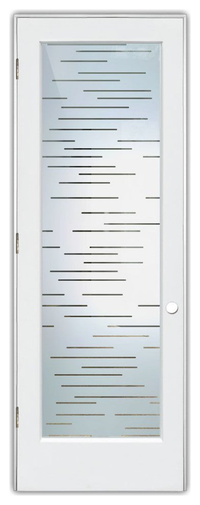 Interior Prehung Door or Interior Slab Door - Finer Lines - Primed - 24" x...