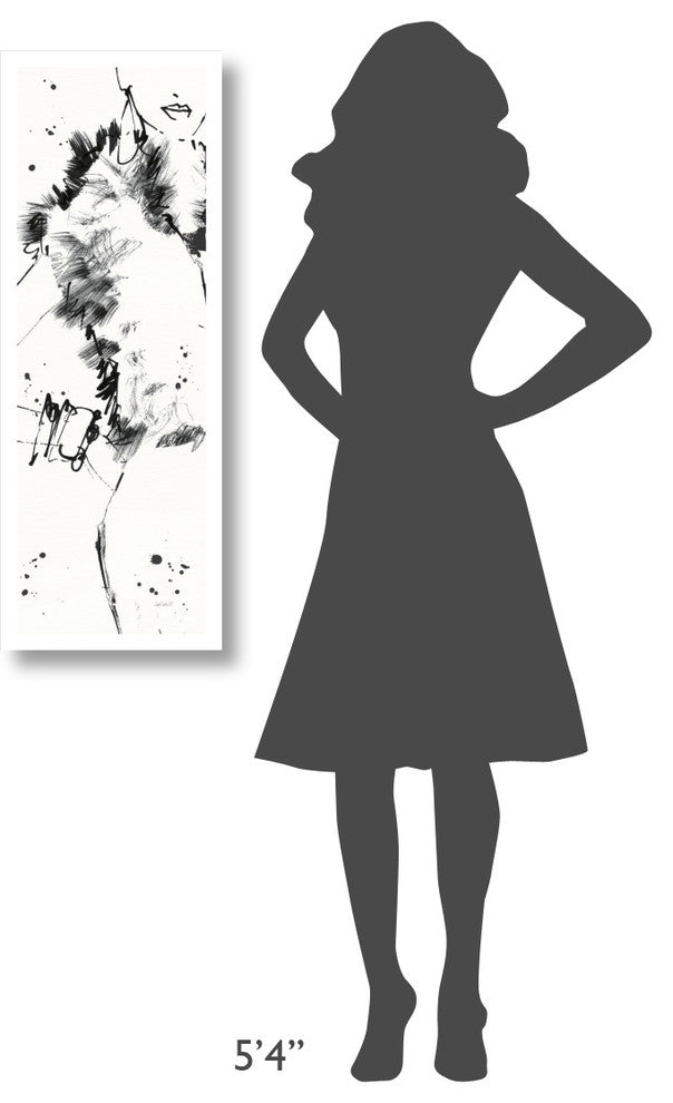 "Fashion Strokes VIII" Digital Paper Print by Anne Tavoletti, 14"x38"