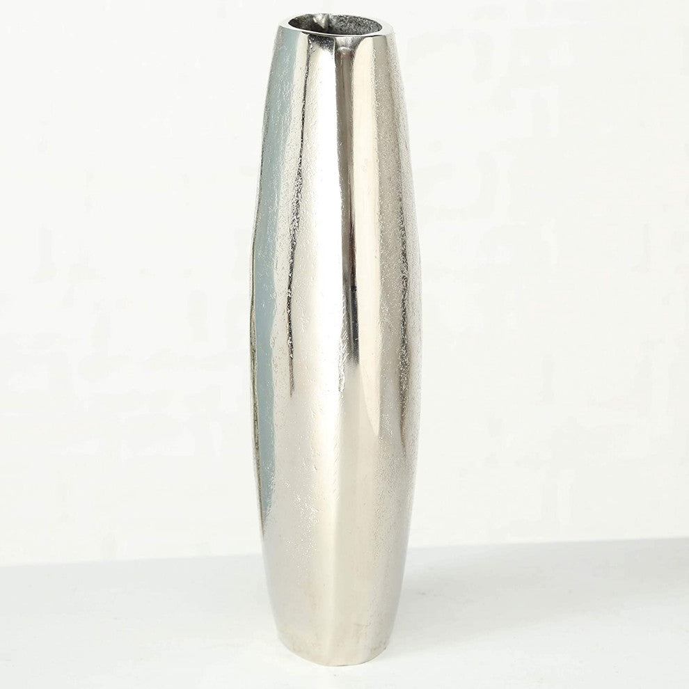 Sand-Cast Silver Table Vase
