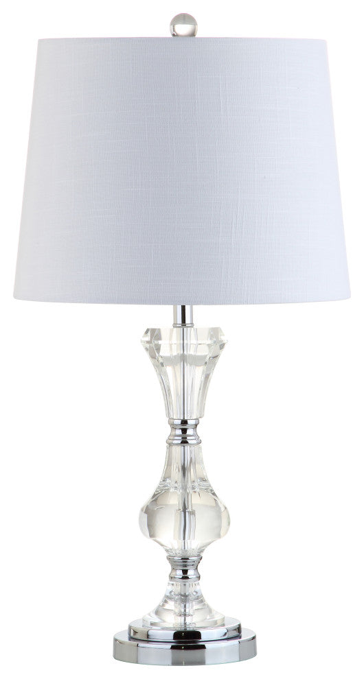 Riley 25" Crystal Table Lamp, Clear