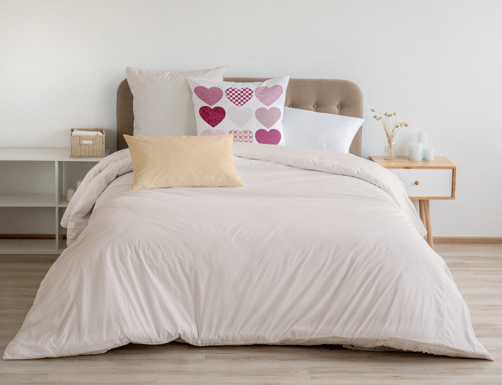 Patterned Hearts Decorative Throw Pillow, Pink, 18"x18"