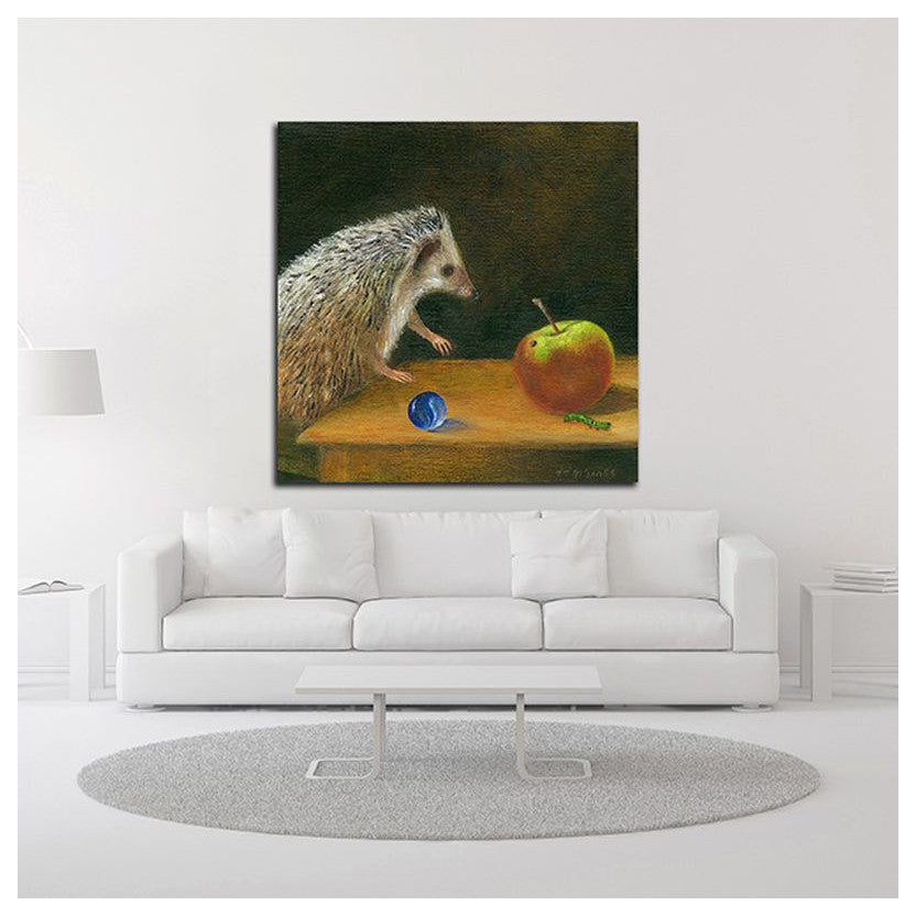"Helmut" by DD McInnes, Print on Canvas, 14"x14"