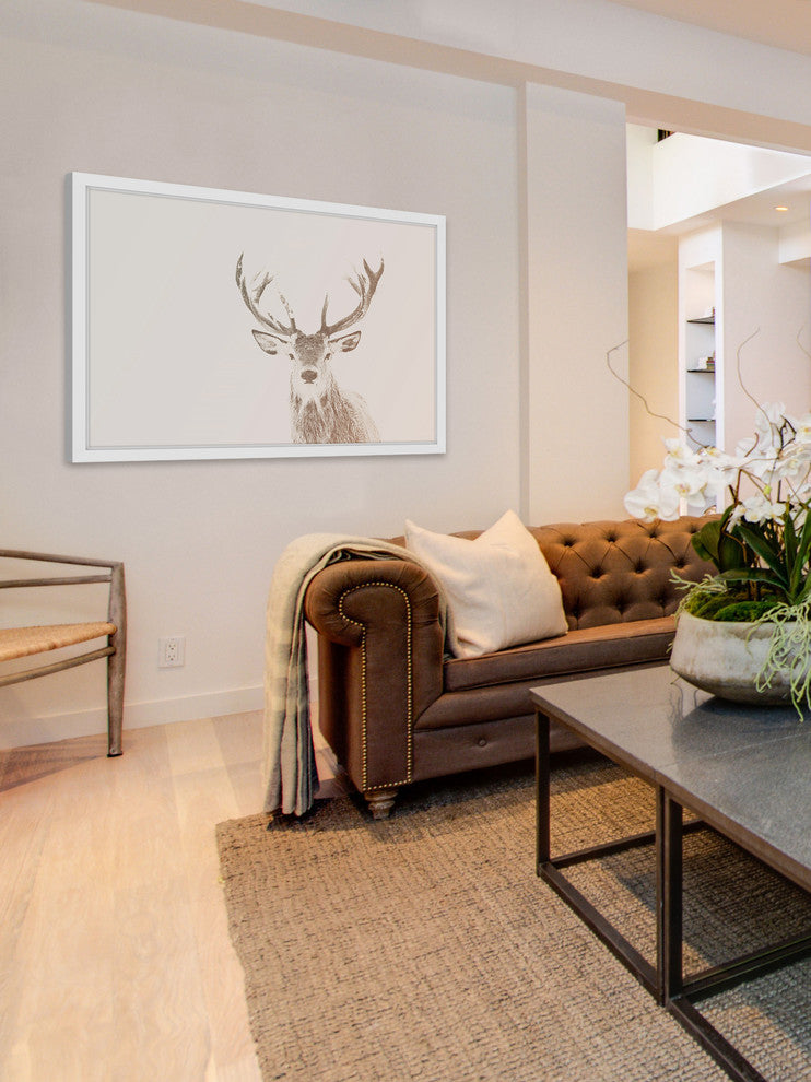 Marmont Hill, "Buck Stare 2" Framed Painting Print, 24x16