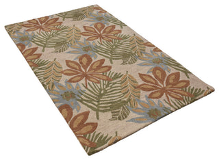 HAND TUFTED WOOL ECO-FRIENDLY AREA RUGS- Runner,Cream,Floral