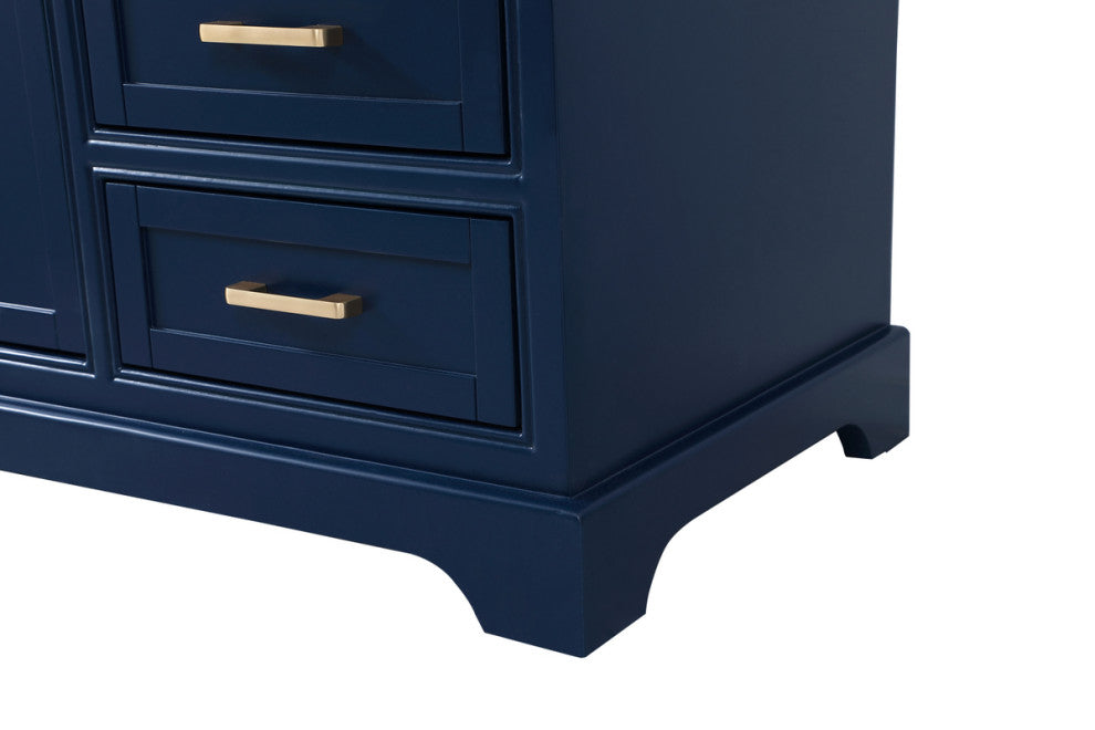 Amber Single Bathroom Vanity, Blue, Blue, 60"