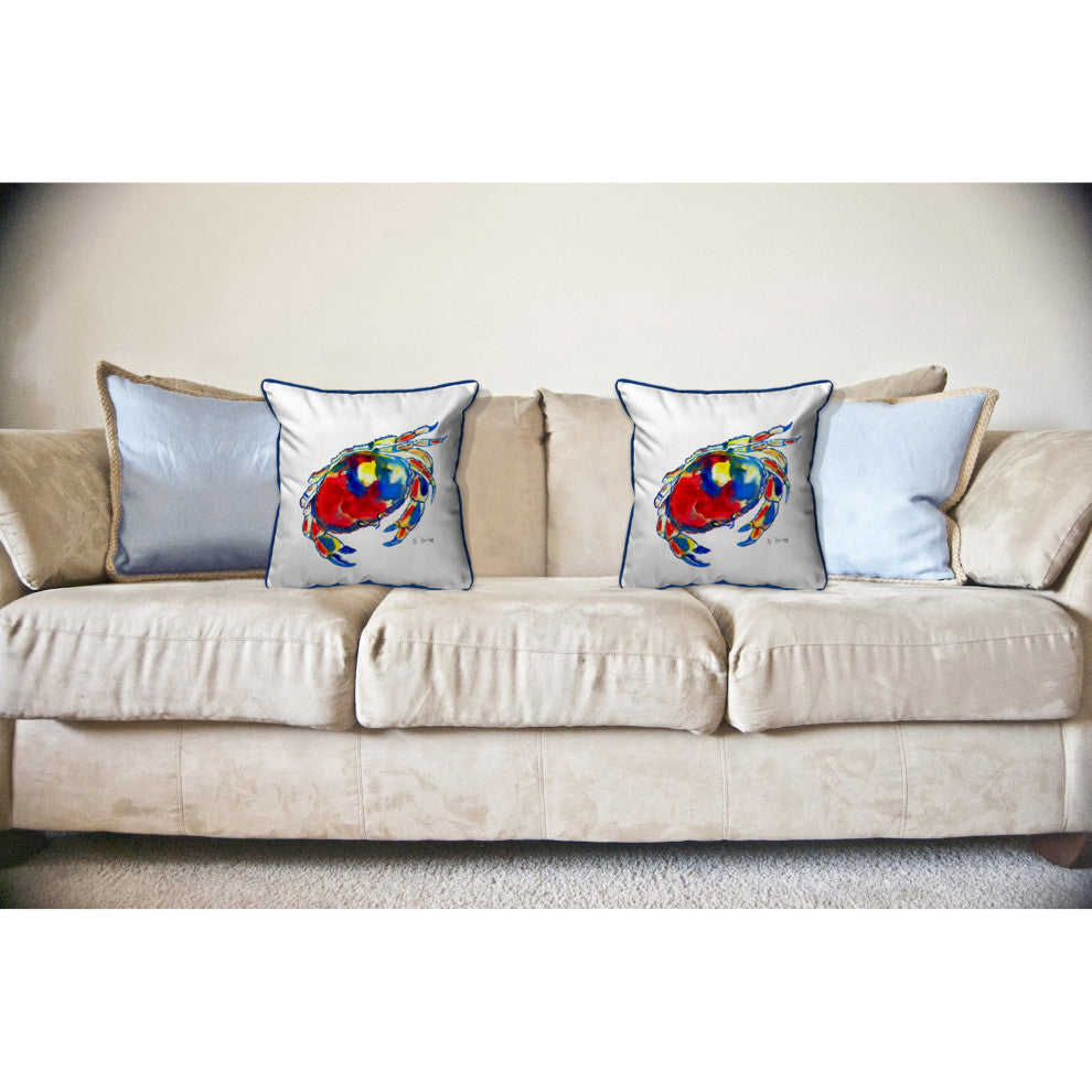 Dungeness Crab Large Indoor/Outdoor Pillow 18x18