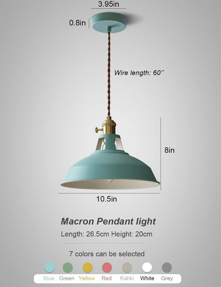Blue Pendant Light Fixture for Kitchen Island Adjustable Pendant Lighting