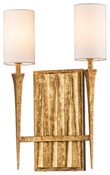 Crest 2 Light Gold Sconce