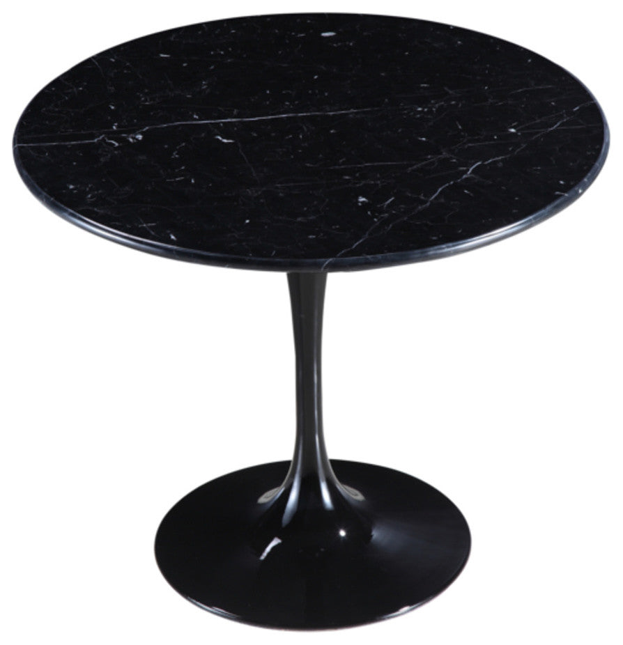 Tulip Faux Marble Table 32", Black