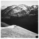 "Barren mountains, valley, Rocky Mountain NP, 1941-1942" Paper Art, 18"x18"