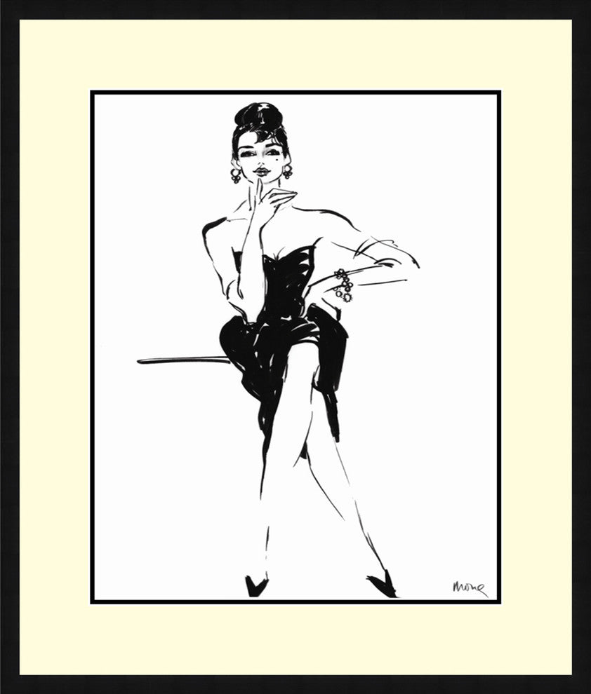 "Fleur" By Mona Shafer-Edwards, Framed Wall Art, Ready to Hang