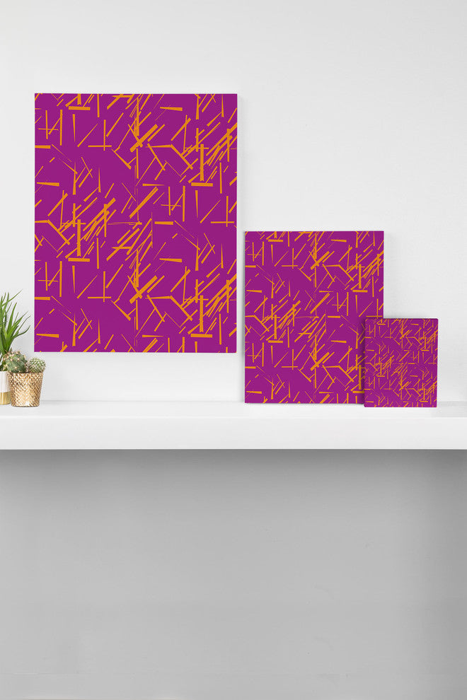 Deny Designs Karen Harris Konstructivist Magenta Art Canvas
