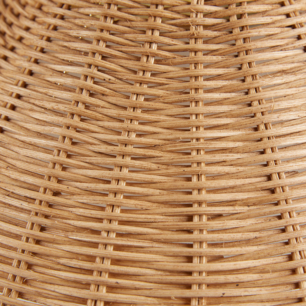 INK+IVY Laguna Rattan Weave Shade Table Lamp, Gold/Natural