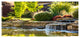 Green Lake and Plants, Landscape Canvas Art Print, 60"x28"