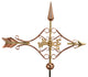 Polished Copper Victorian Arrow Weathervane, Garden Pole