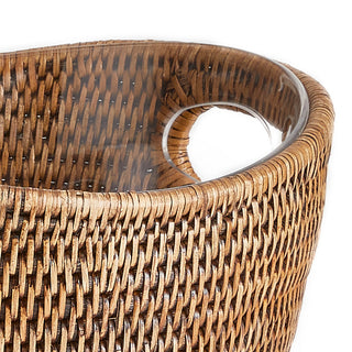 Burma Rattan Beverage Tub, Small, Warm Brown