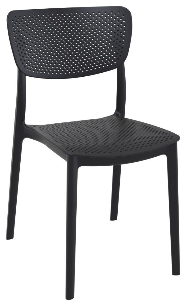 Lucy Outdoor Bistro 3-Piece Set With 27" Table Top Black