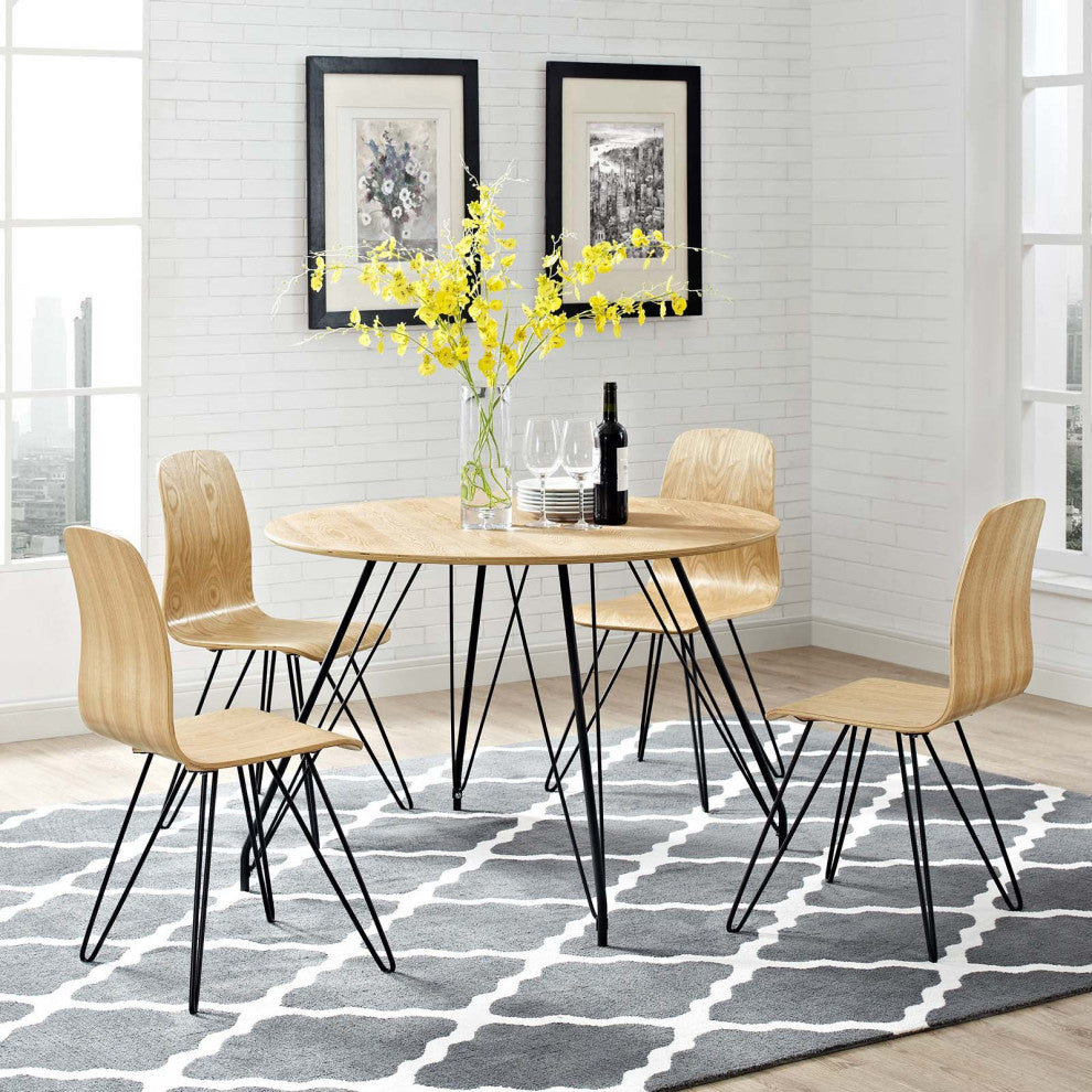 Modway Drift Bentwood Dining Side Chair Natural