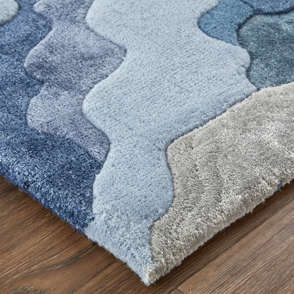 Weave & Wander Arwyn Modern Viscose Rug, 8'x10'
