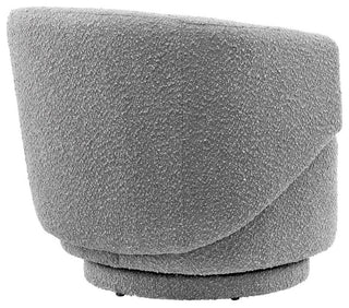 Celestia Boucle Fabric Swivel Chair