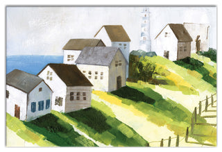 Coastal Town 24 x 16 Canvas Wall Art