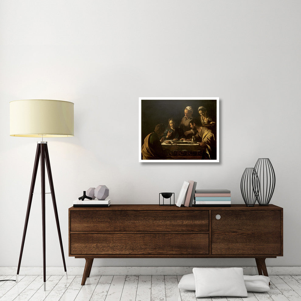 "Supper at Emmaus" Digital Paper Print by Caravaggio, 32"x26"