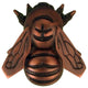 Bumblebee Door Knocker, Oiled Bronze, Standard