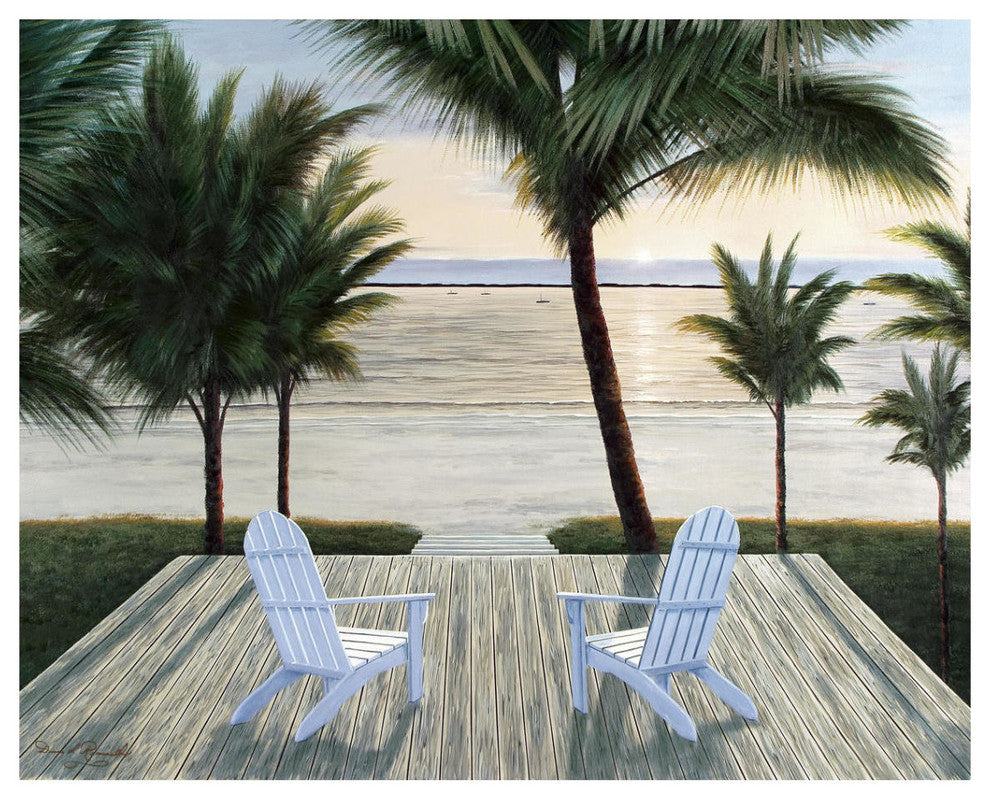 "Palm Beach Retreat" Digital Paper Print by Diane Romanello, 37"x30"