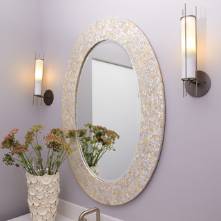 Large Oval Mirror, Mother of Pearl