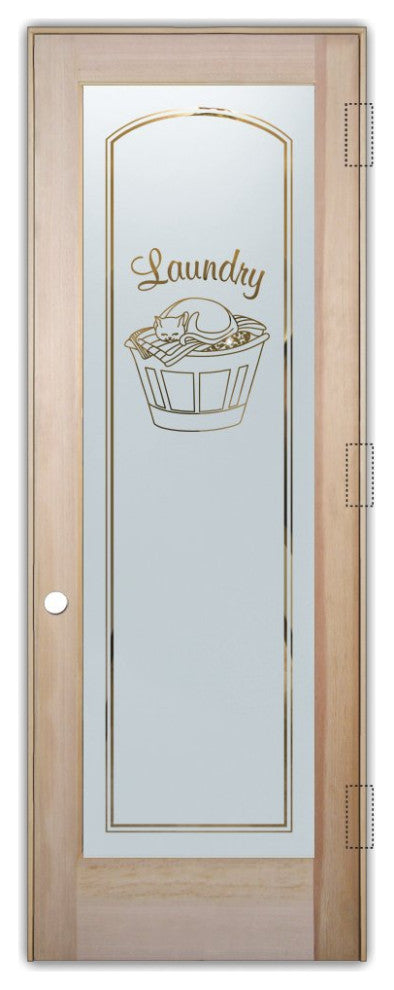 Laundry Door - Cat Nap - Douglas Fir (stain grade) - 30" x 84" - Knob on...