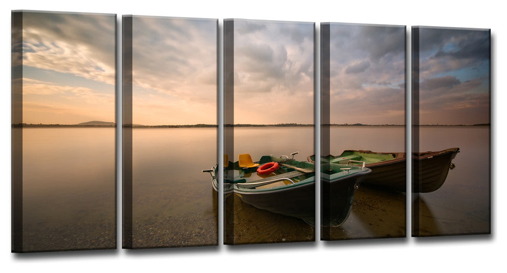 Ready2HangArt ''Boats'' 5-Piece Canvas Wall Decor Set
