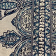 Aristocratic Floret White/ Blue Paisley Outdoor/Indoor Pillow, 18"x18"