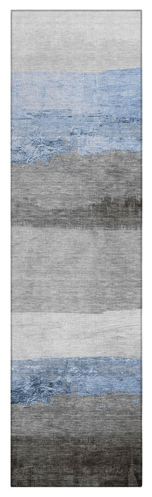 Machine Washable Indoor/Outdoor Chantille ACN1883 Sky 2'3" x 7'6" Runner Rug