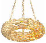 Crystorama Lighting Group 535 Broche 18"W 6 Light Ring Chandelier - Antique