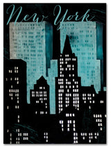 Color Bakery 'Retro Cities I' Canvas Art, 35"x47"