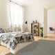 Carbon Crystals Custom Cut Indoor Area Rug, Frieze Indoor Area Rug, 9x12