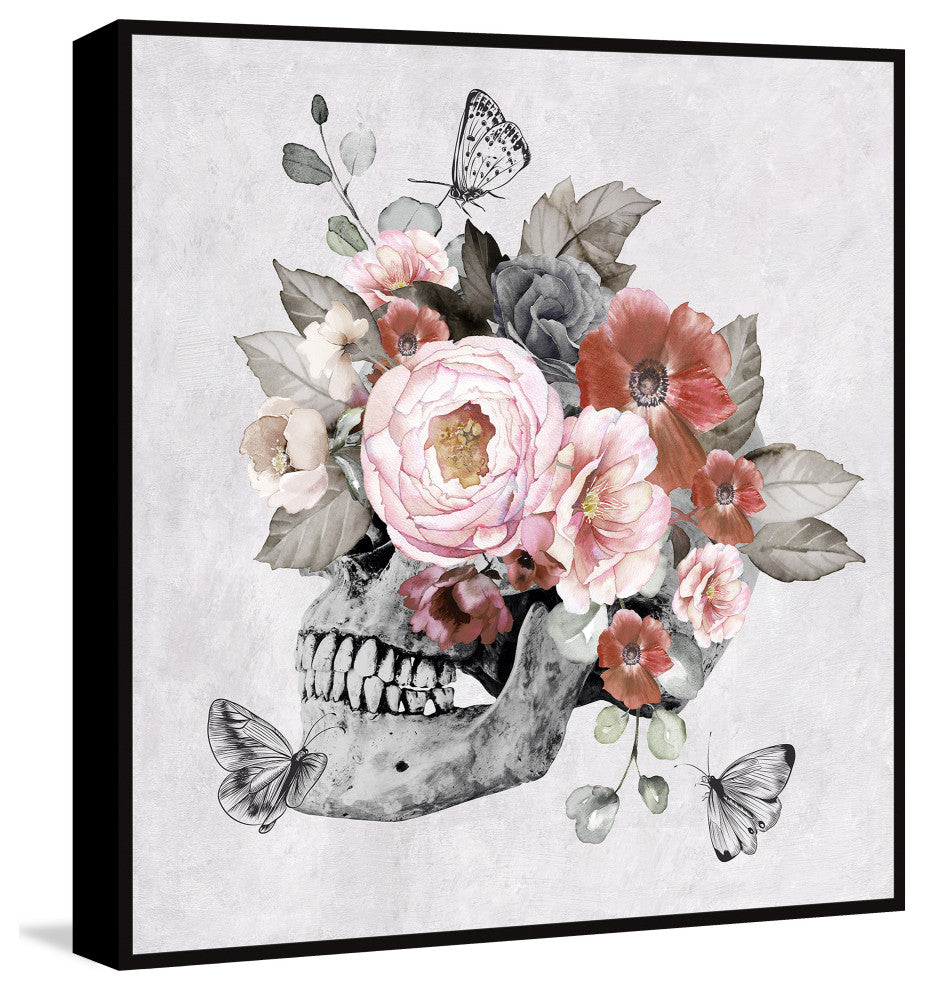 "Past Possessions" Floater Framed Painting Print on Canvas, 48x48