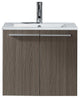 Midori 24" Single  Sink Grey Oak  Vanity Grey Oak with Brushed Nickel Faucet