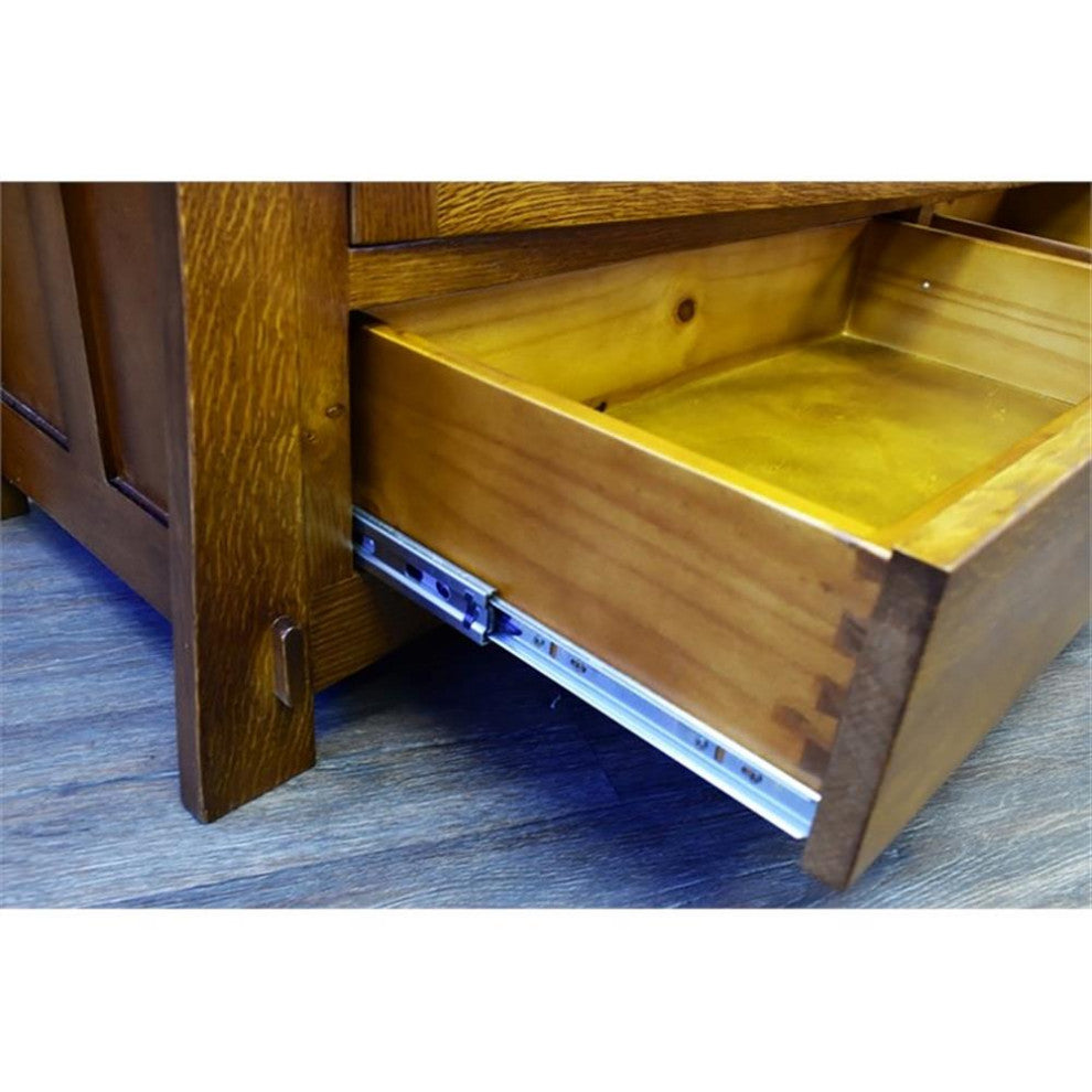 Crafters and Weavers Mission Quarter Sawn Oak 60" TV Stand (2 Colors Available)