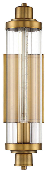 Pike 1-Light Wall Sconce, Warm Brass